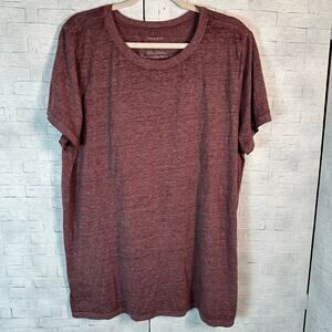 Torrid burgundy Tee-shirt normcore classic fit fall color tradMom plus size